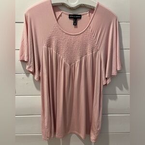 Chic Soft Pink Smocked Blouse – Love & Legend (Size X